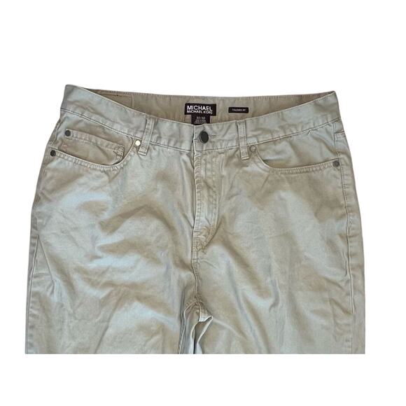 Michael Kors Tailored Fit Khaki Men's Jeans 32/32‎ MSRP $90 Casual Designer - Picture 2 of 13